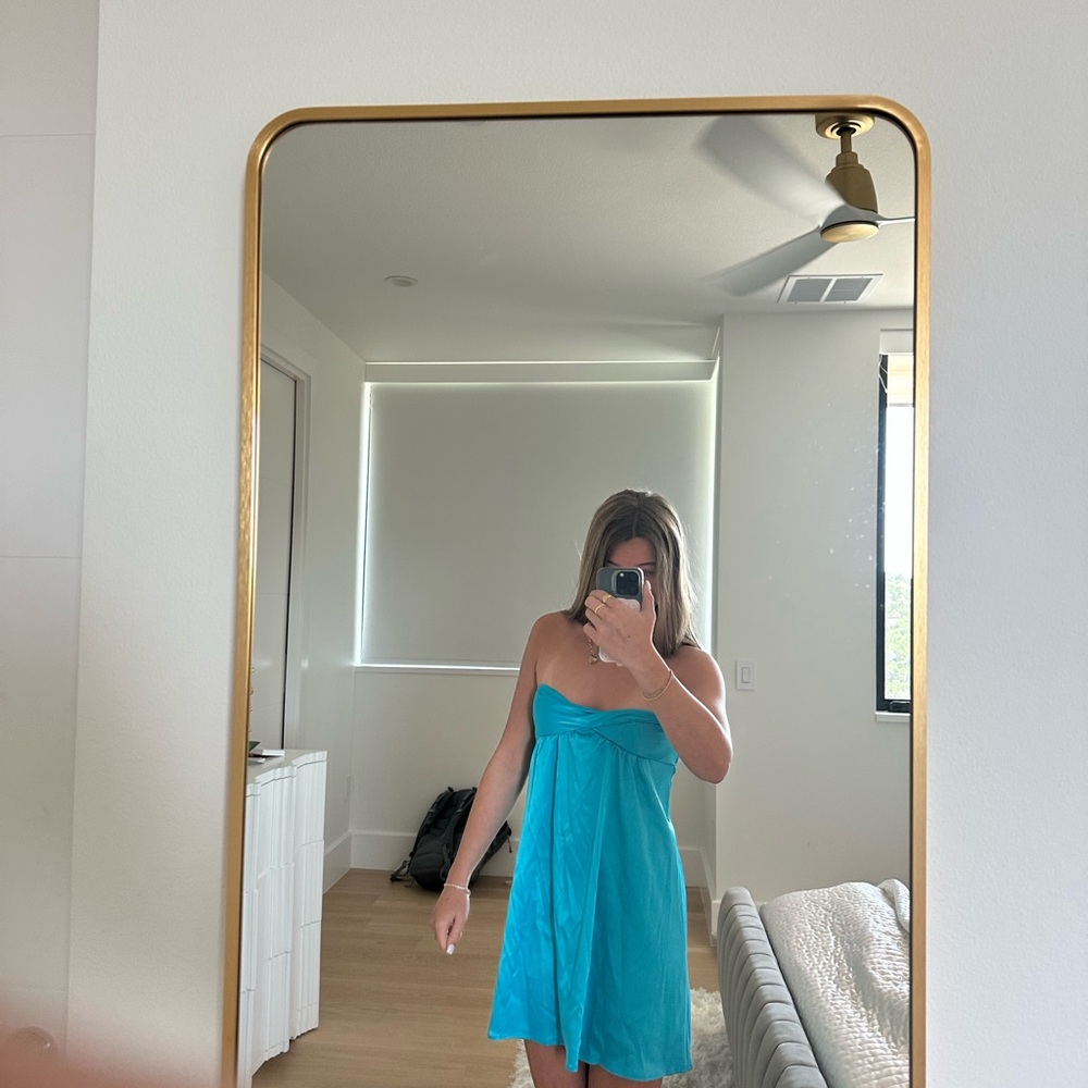 Vibrant Blue Strapless Dress